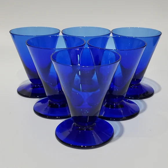 (6) Cobalt Blue 2oz Double Shot, Cordial, Shooter, Sake, Liquor, Shooter Glasses - Picture 9 of 10